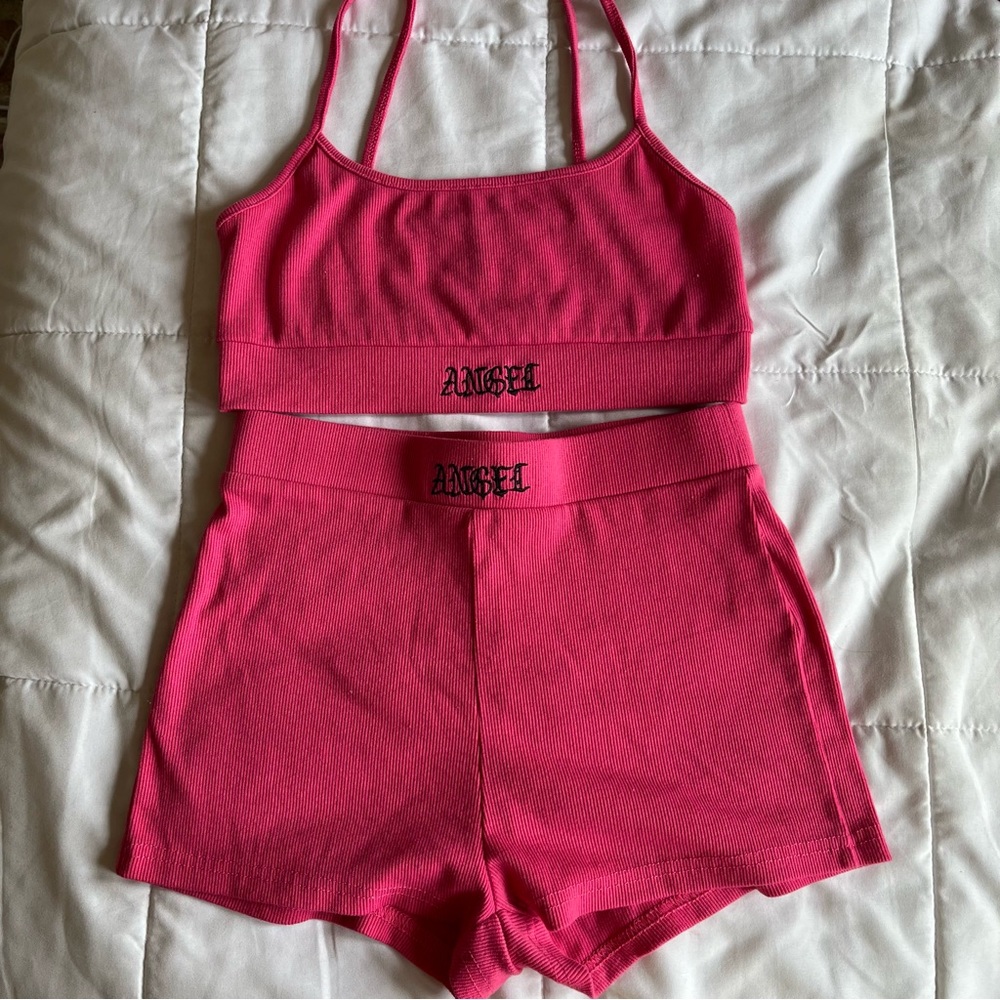 2 piece tank top and shorts set